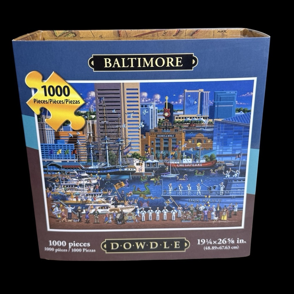 DOWDLE FOLK ART ~Baltimore~1000 PIECE PUZZLE  # 909973  19x26